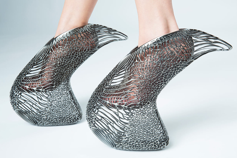 一款个人专属的拉风3D打印菌丝潮鞋,德腾工业设计